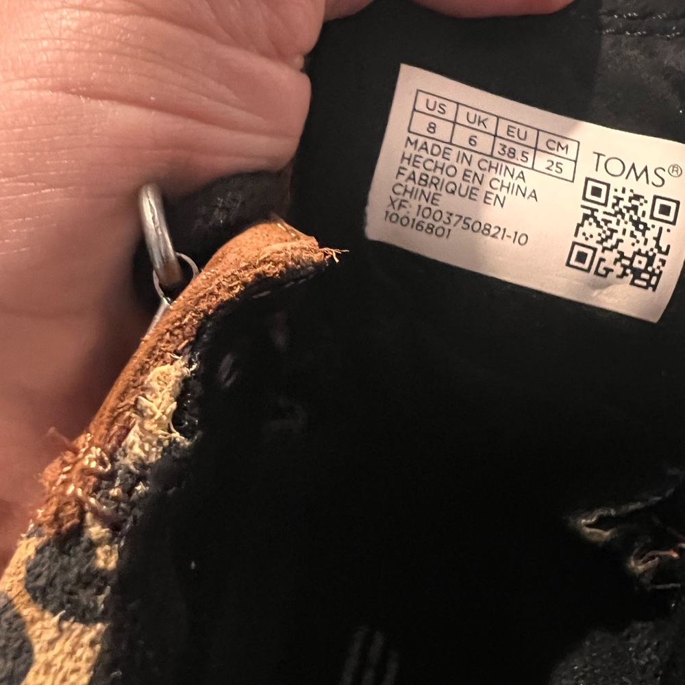Toms Women Size 8 Mojave Waterproof Oiled Ember Nubuck Suede Leopard Mid Boots - Picture 4 of 4